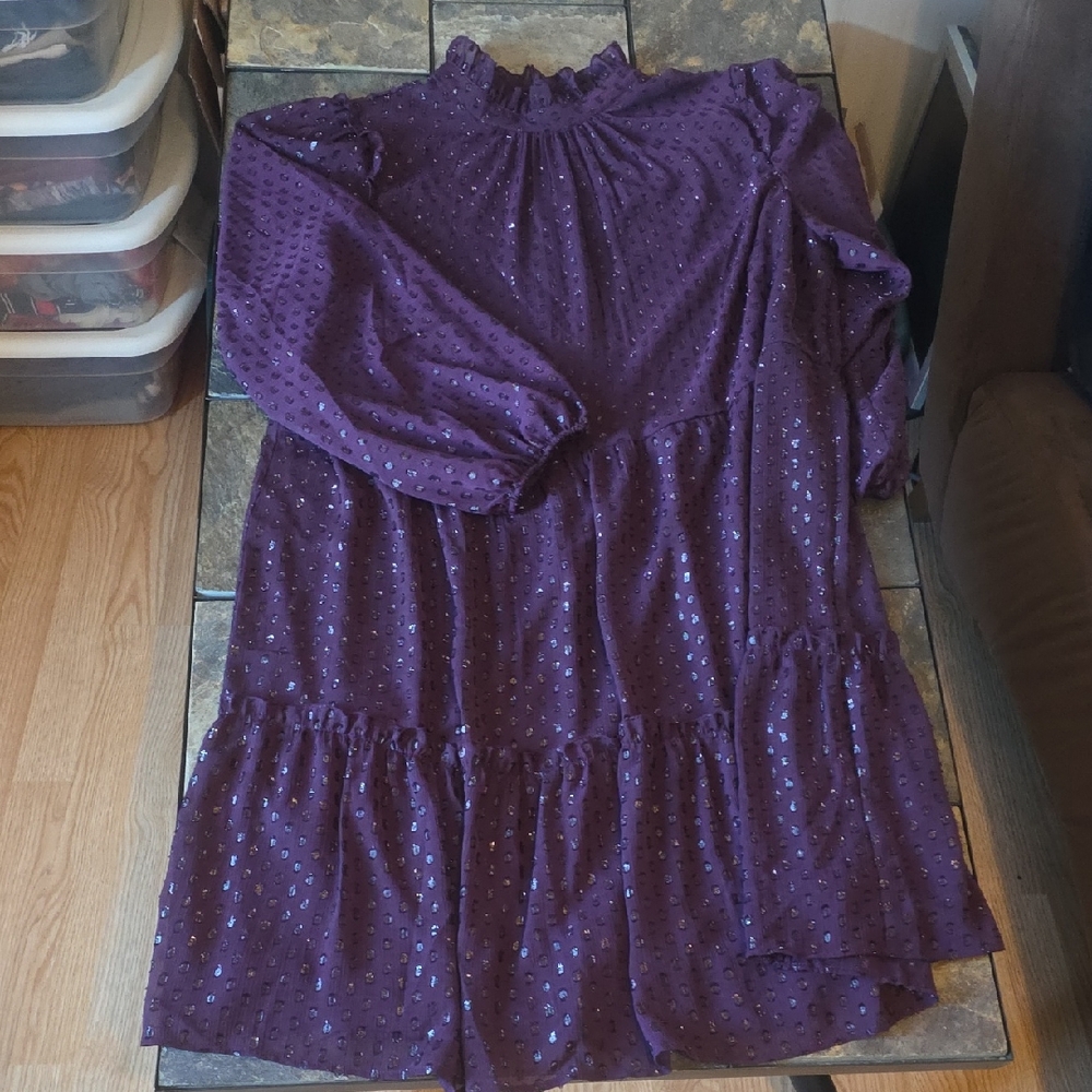 Tommy Hilfiger Purple Womens Dress
